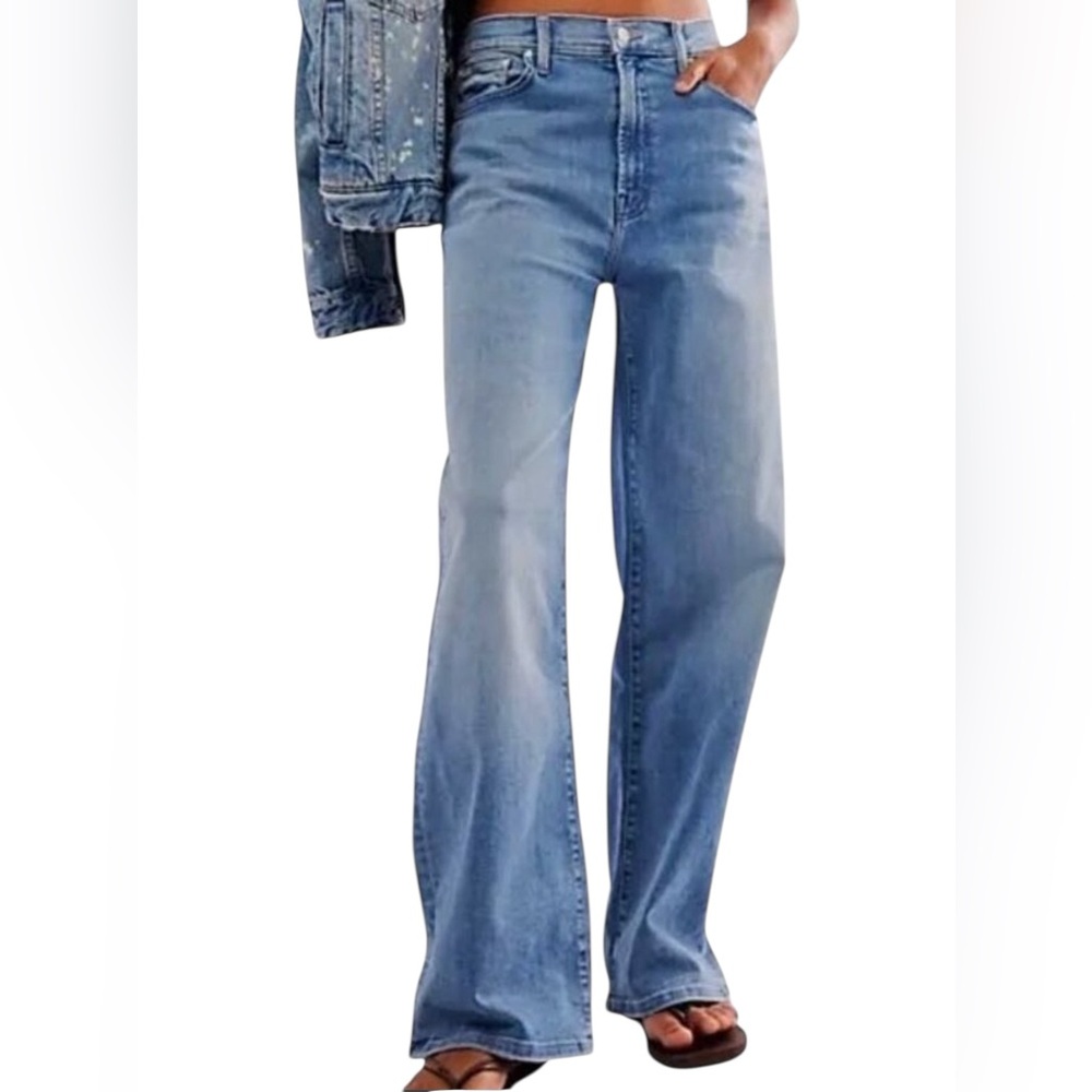 MOTHER Light Blue Flare Jeans